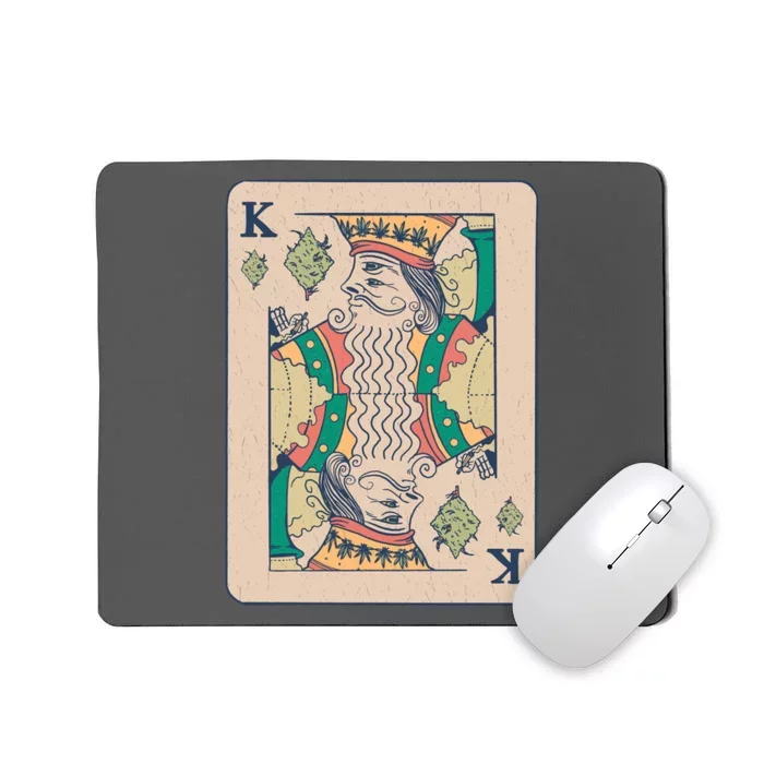 Weed King Poker Card Mousepad