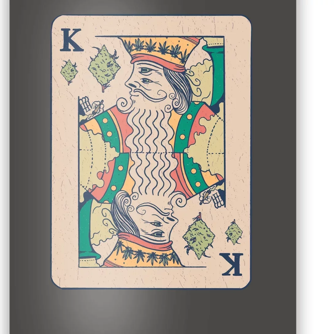 Weed King Poker Card Poster