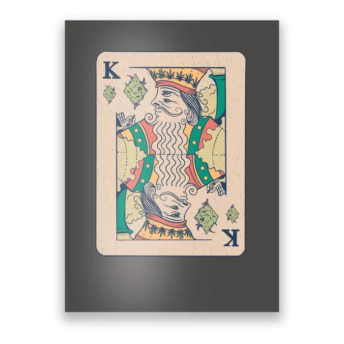 Weed King Poker Card Poster