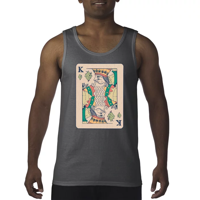 Weed King Poker Card Tank Top