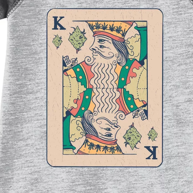 Weed King Poker Card Infant Baby Jersey Bodysuit