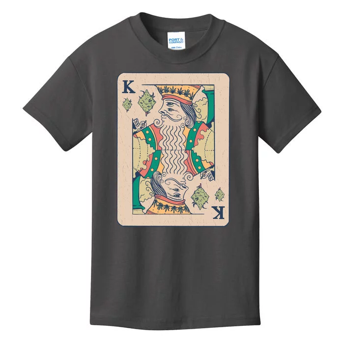 Weed King Poker Card Kids T-Shirt