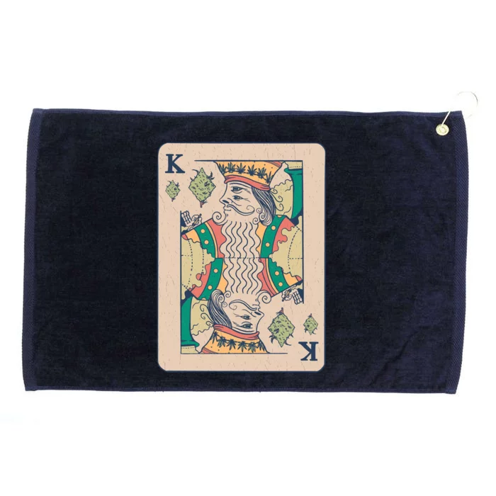 Weed King Poker Card Grommeted Golf Towel