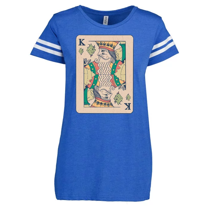 Weed King Poker Card Enza Ladies Jersey Football T-Shirt