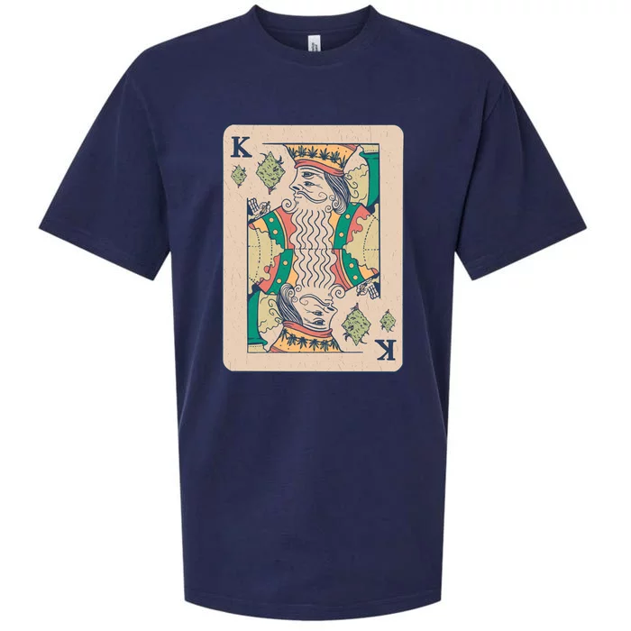 Weed King Poker Card Sueded Cloud Jersey T-Shirt