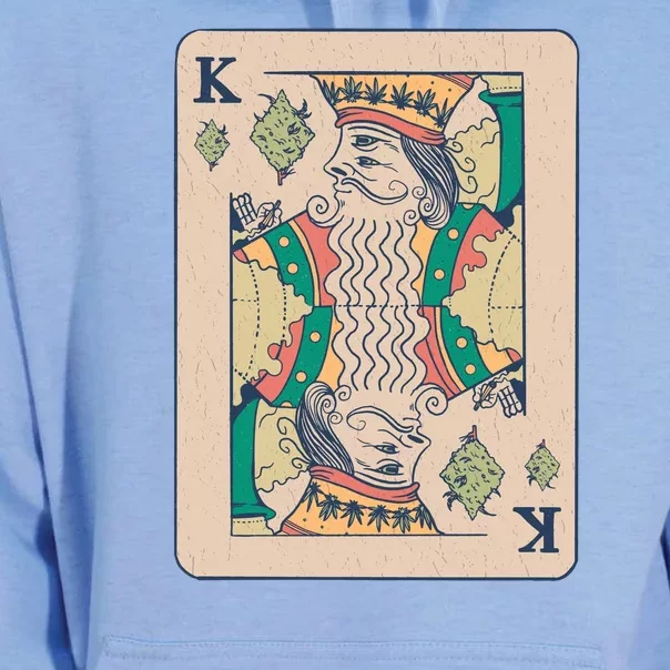 Weed King Poker Card Unisex Surf Hoodie