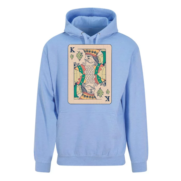 Weed King Poker Card Unisex Surf Hoodie