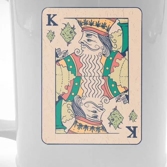 Weed King Poker Card Front & Back Beer Stein