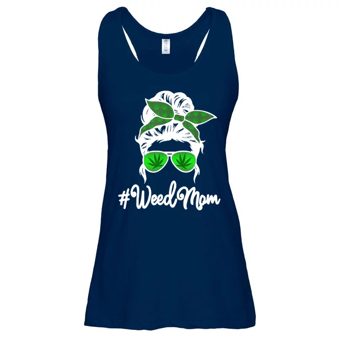 Weed Mom Medical Marijuana Funny Ladies Essential Flowy Tank