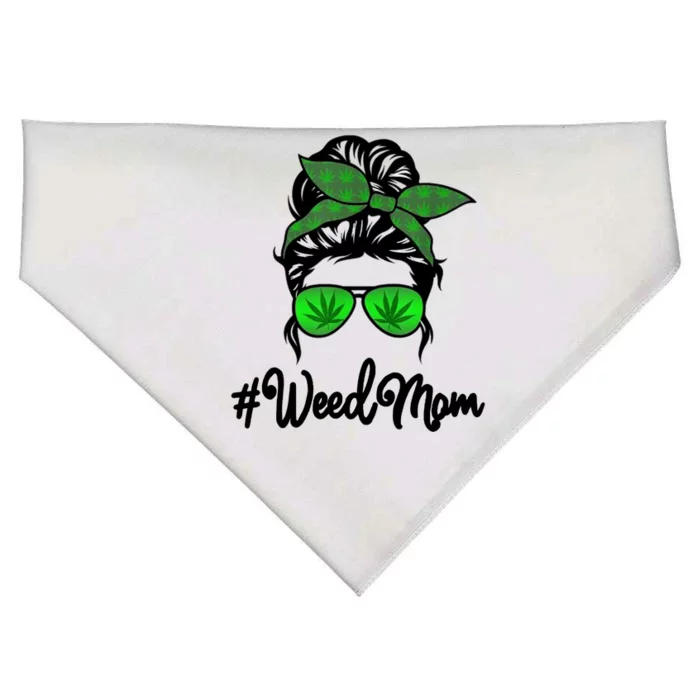 Weed Mom Medical Marijuana Funny USA-Made Doggie Bandana