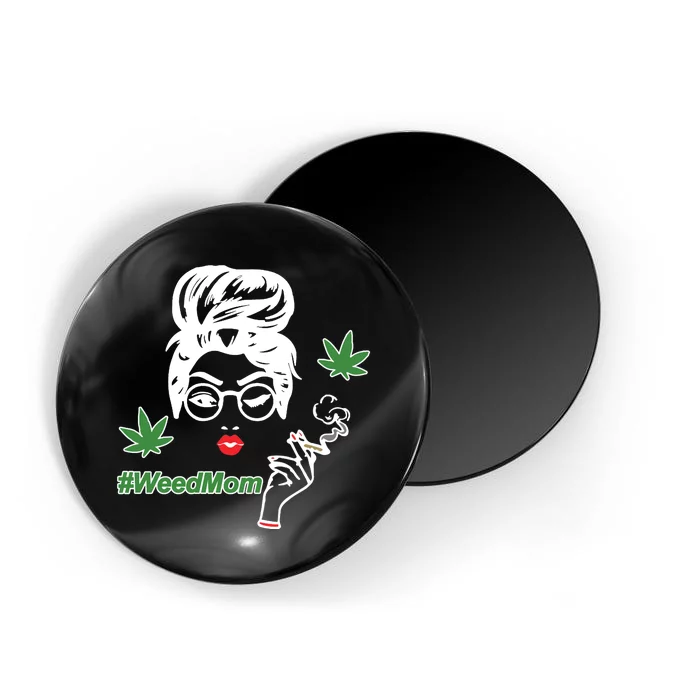 Weed Mom Mother Smoking Pot Magnet