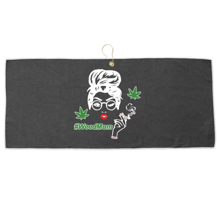 Weed Mom Mother Smoking Pot Large Microfiber Waffle Golf Towel