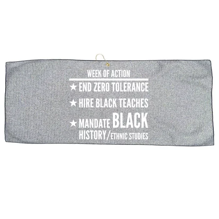 Week Of Action Black Live Matter Large Microfiber Waffle Golf Towel