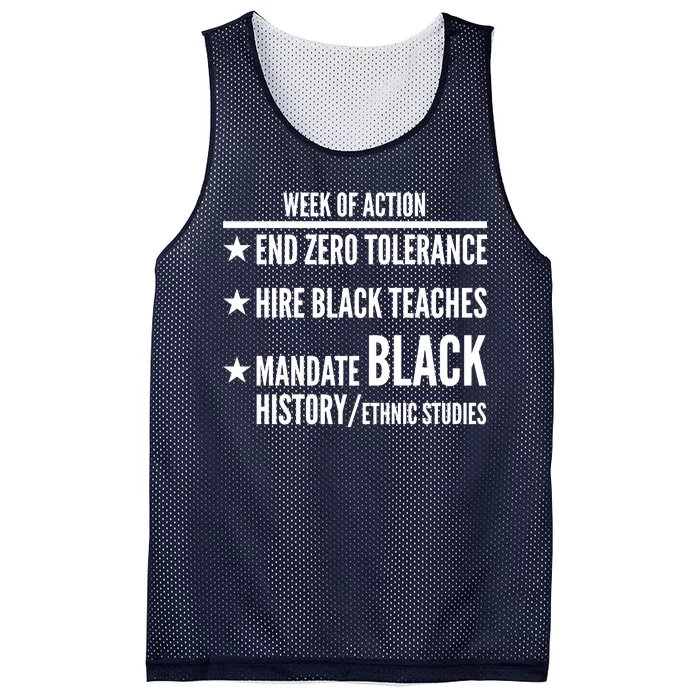 Week Of Action Black Live Matter Mesh Reversible Basketball Jersey Tank