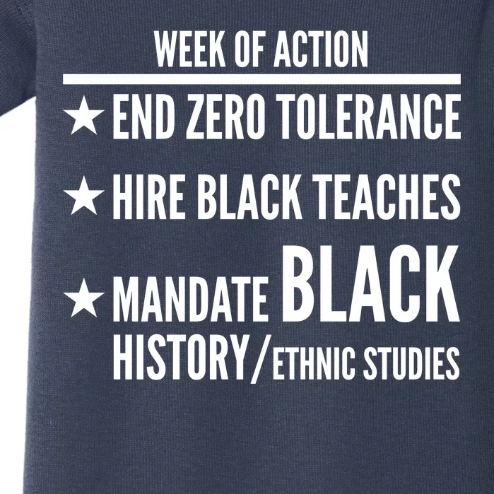 Week Of Action Black Live Matter Baby Bodysuit