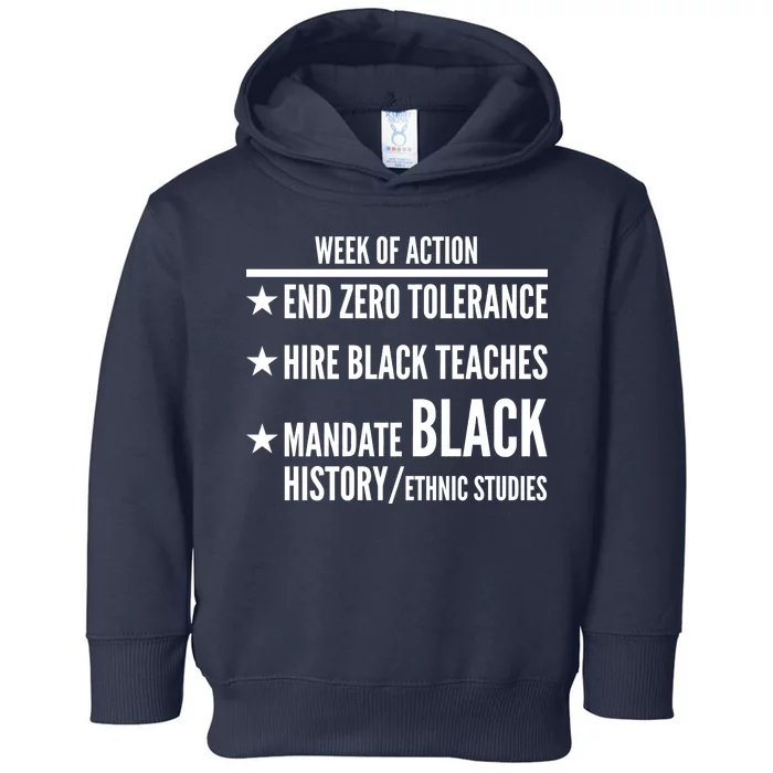 Week Of Action Black Live Matter Toddler Hoodie