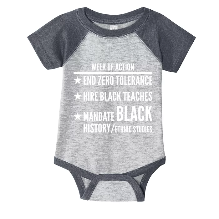 Week Of Action Black Live Matter Infant Baby Jersey Bodysuit