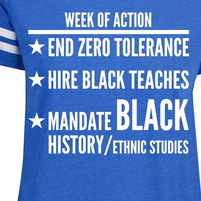 Week Of Action Black Live Matter Enza Ladies Jersey Football T-Shirt