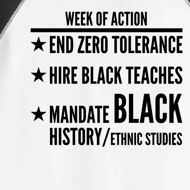 Week Of Action Black Live Matter Toddler Fine Jersey T-Shirt