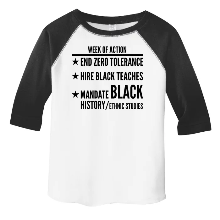 Week Of Action Black Live Matter Toddler Fine Jersey T-Shirt