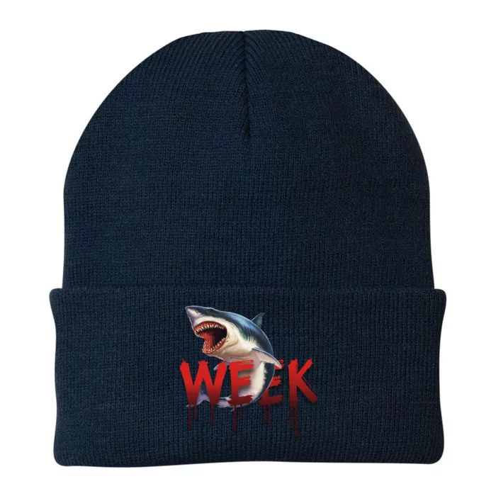 Week Of The Shark Logo Knit Cap Winter Beanie