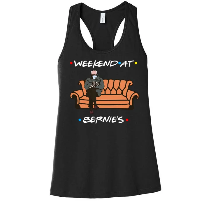 Weekend At Bernie's Meme Women's Racerback Tank