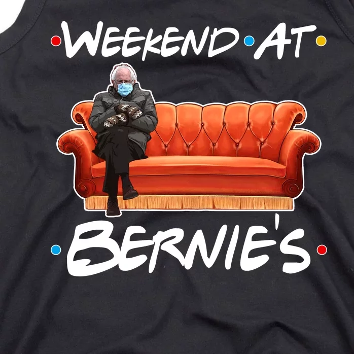 Weekend At Bernie's Mittens Meme Friends Tank Top