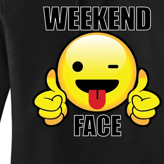 Weekend Face Emoji Women's Pullover Hoodie