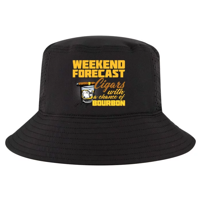 Weekend Forcast Cigars and Bourbon Cool Comfort Performance Bucket Hat