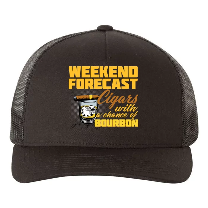 Weekend Forcast Cigars and Bourbon Yupoong Adult 5-Panel Trucker Hat