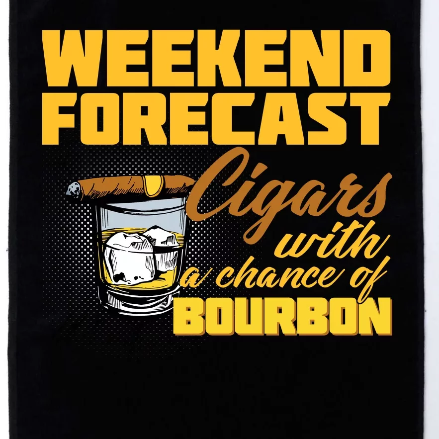 Weekend Forcast Cigars and Bourbon Platinum Collection Golf Towel