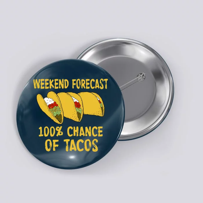 Weekend Forecast 100 Percent Chance Of Tacos Button