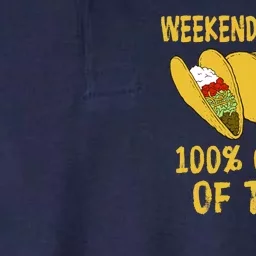 Weekend Forecast 100 Percent Chance Of Tacos Softstyle Adult Sport Polo