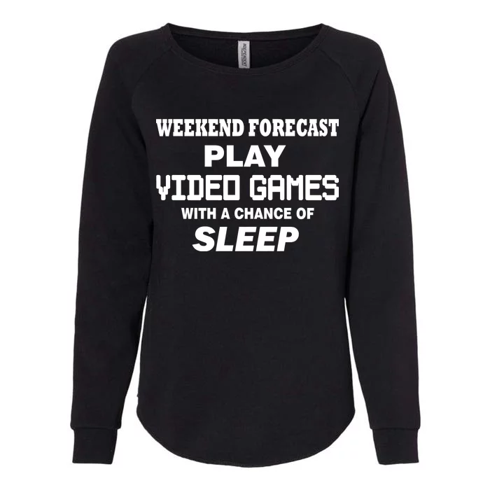 Weekend Forecast Play Video Games Womens California Wash Sweatshirt