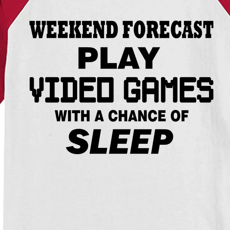 Weekend Forecast Play Video Games Kids Colorblock Raglan Jersey