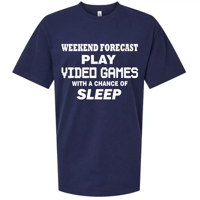 Weekend Forecast Play Video Games Sueded Cloud Jersey T-Shirt