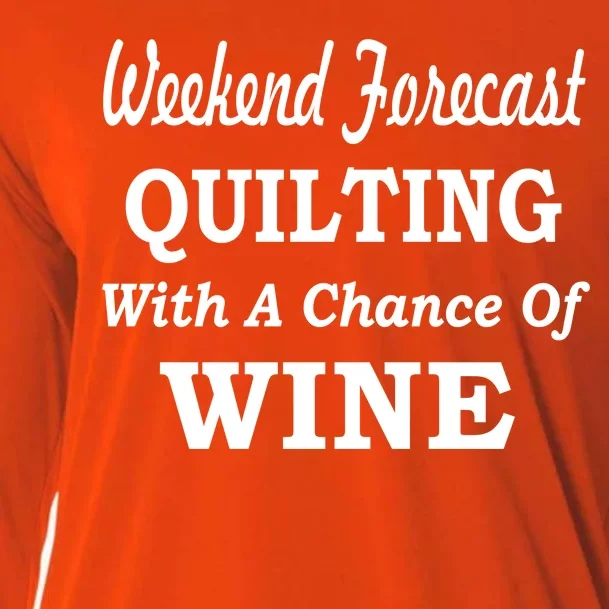 Weekend Forecast Quilting And Wine Cooling Performance Long Sleeve Crew