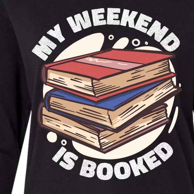 Weekend Is Booked Womens Cotton Relaxed Long Sleeve T-Shirt