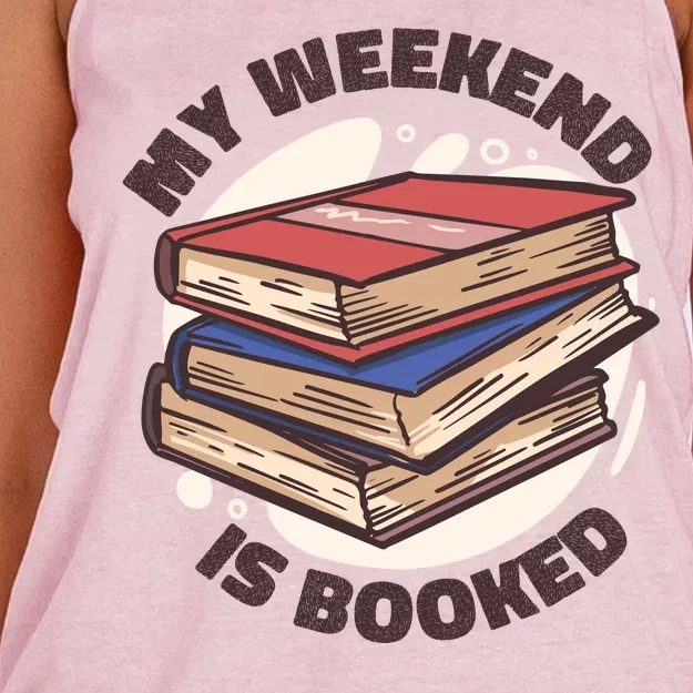 Weekend Is Booked Women's Knotted Racerback Tank