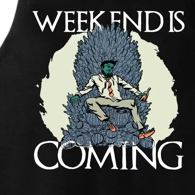 Weekend Is Coming Ladies Tri-Blend Wicking Tank