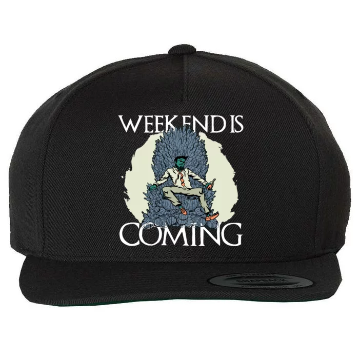 Weekend Is Coming Wool Snapback Cap