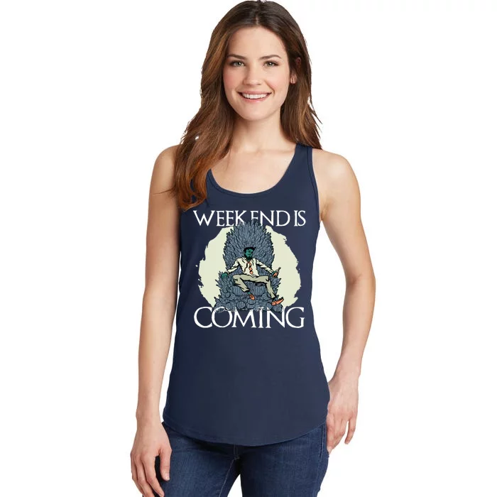 Weekend Is Coming Ladies Essential Tank