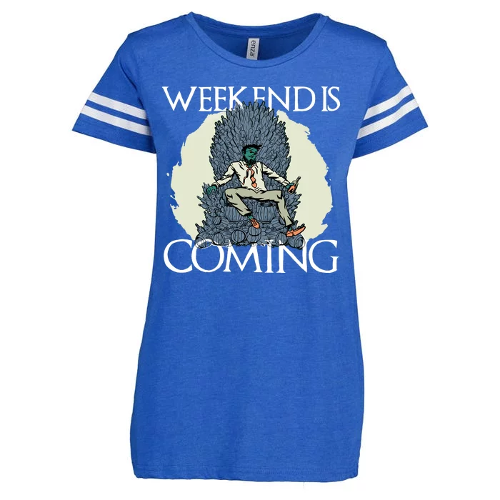 Weekend Is Coming Enza Ladies Jersey Football T-Shirt