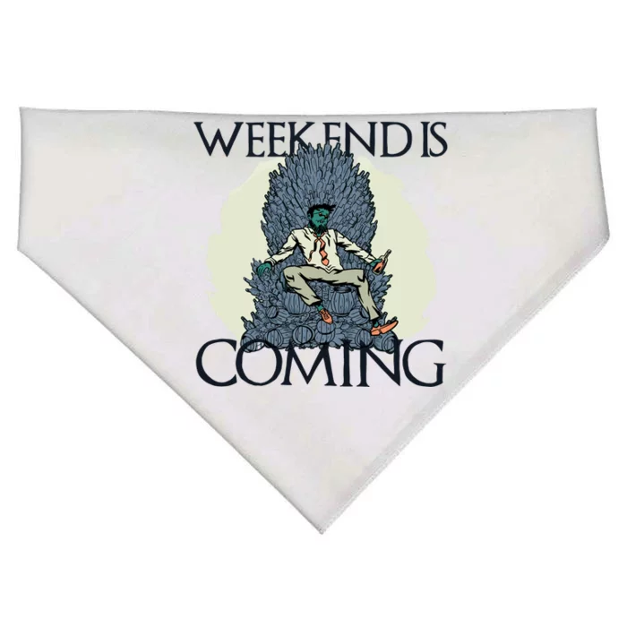 Weekend Is Coming USA-Made Doggie Bandana