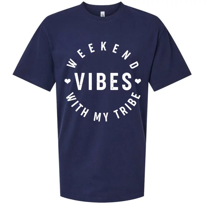 Weekend Vibes With My Tribe Sueded Cloud Jersey T-Shirt