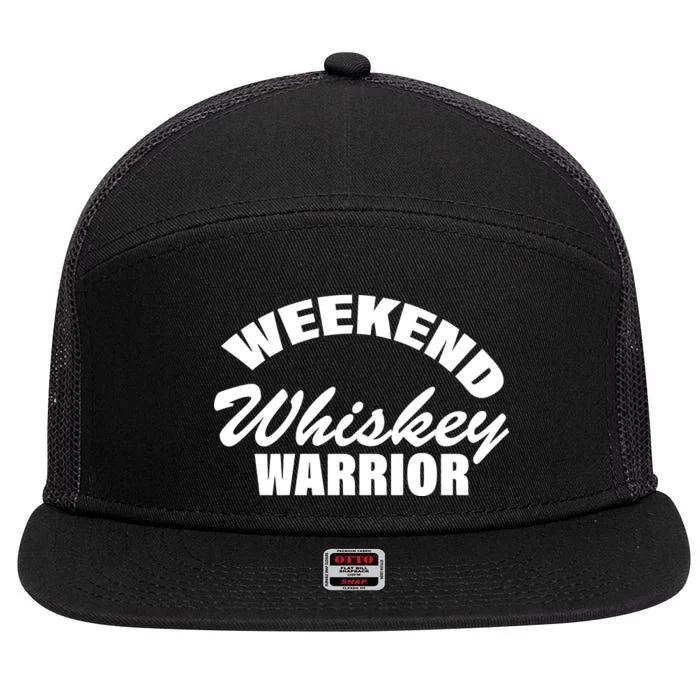 Weekend Whiskey Warrior 7 Panel Mesh Trucker Snapback Hat