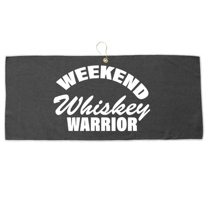 Weekend Whiskey Warrior Large Microfiber Waffle Golf Towel