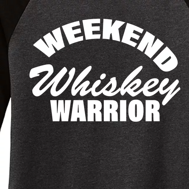 Weekend Whiskey Warrior Women's Tri-Blend 3/4-Sleeve Raglan Shirt