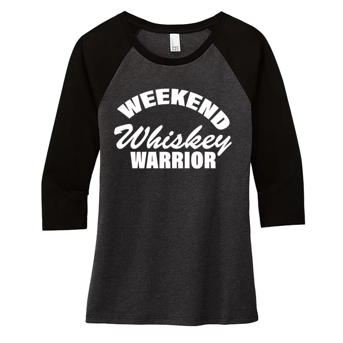 Weekend Whiskey Warrior Women's Tri-Blend 3/4-Sleeve Raglan Shirt