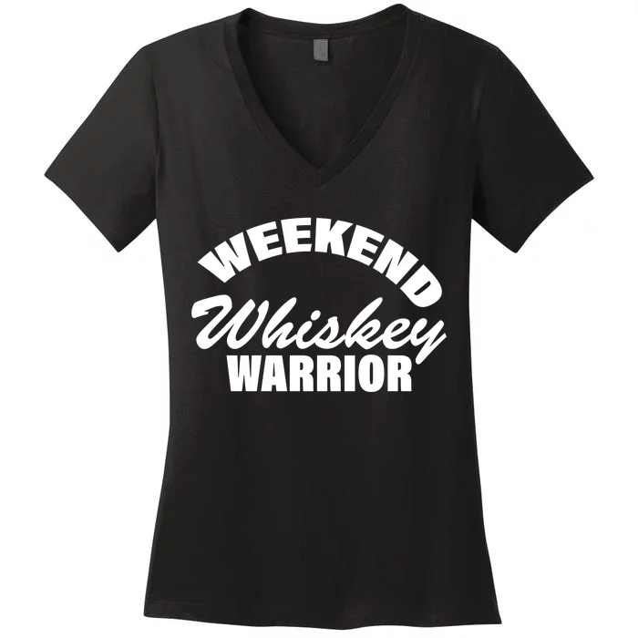 Weekend Whiskey Warrior Women's V-Neck T-Shirt